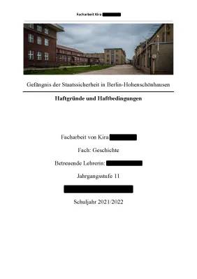 Gefängnis der Staatssicherheit in Berlin-Hohenschönhausen