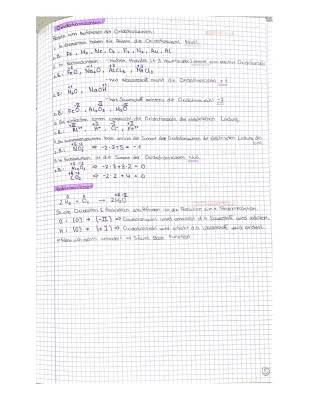 Oxidationszahlen bestimmen: Regeln, Übungen, Tabelle und Rechner - PDF