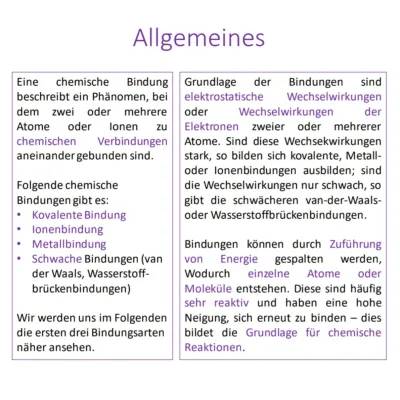 Chemische Bindungen: Kovalente, Ionische und Metalle einfach erklärt