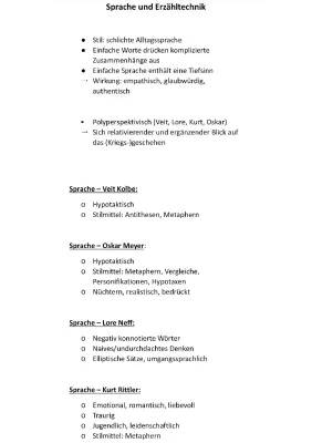 Unter der Drachenwand Zusammenfassung und Analyse - Sprache, Erzähler, Figurenkonstellation