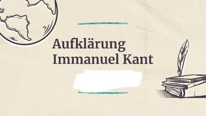 Immanuel Kant: Wichtige Werke der Aufklärung für Kids