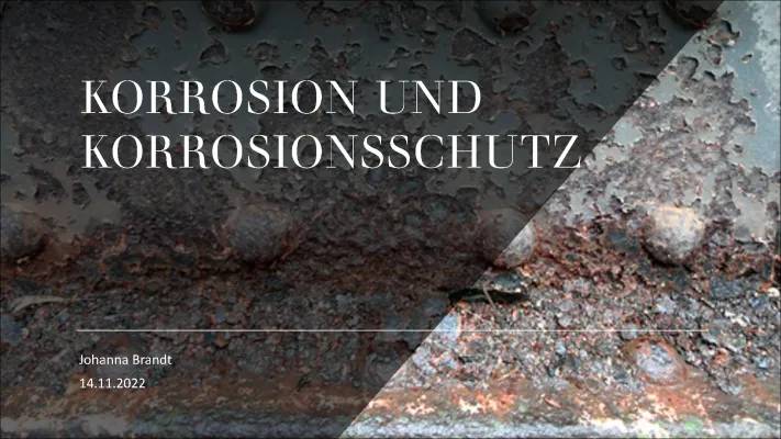 Korrosion und Korrosionsschutz 