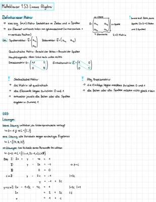 Math Test on Linear Algebra: Easy Matrix Definitions