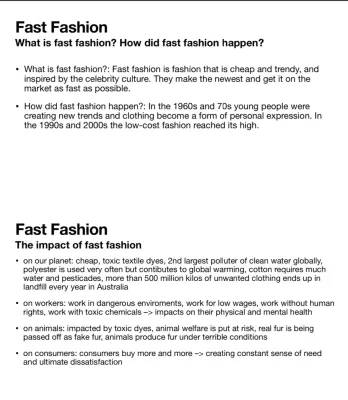 Fast Fashion: The Bad Effects on People and the Planet