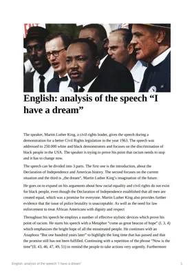 I Have a Dream Speech for Kids: Easy Analysis and Rhetorical Devices