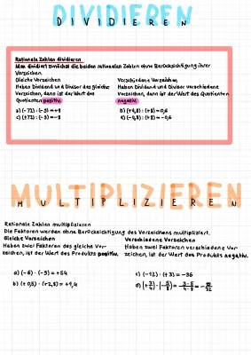 Mathe Mit klammern dividieren multiplizieren