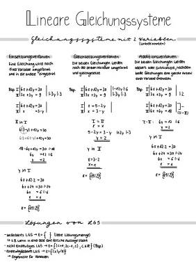Einfaches Lernen: Gleichsetzungsverfahren & Lineare Gleichungssysteme lösen