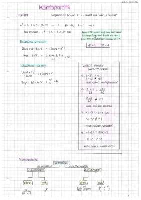Kombinatorik: Beispiele mit Lösungen und Formeln für die Grundschule