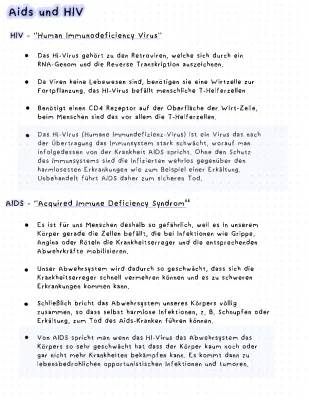 HIV und PCR/ELISA tests 