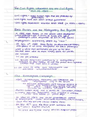 Summary of the American Civil Rights Movement: Key Events and Leaders