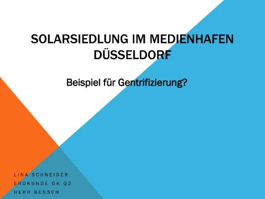 Nachhaltige Projekte: Solarsiedlung im Medienhafen Düsseldorf