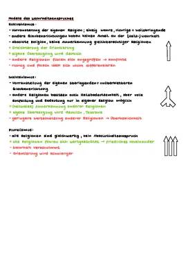 Pluralismus, Exklusivismus und Inklusivismus Religion einfach erklärt - Für den Religionsunterricht