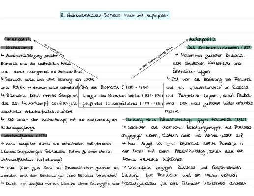 Bismarcks Innen- und Außenpolitik: Kulturkampf, Dreikaiserabkommen und Sozialistengesetz einfach erklärt