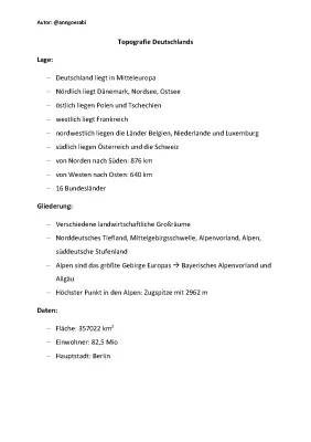 Geographie Deutschland Karte: Lage, Flüsse, Gebirge, Klima einfach erklärt