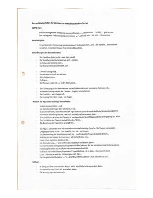 Der Trafikant Zusammenfassung + Formulierungshilfen für Szenenanalyse und Erörterung