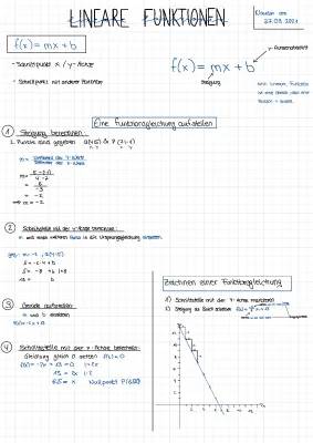 Lineare Funktionen