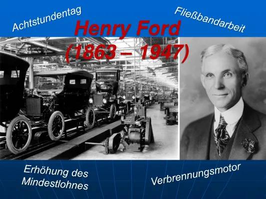 Henry Ford: Autos, Fließband & Just-in-Time-Erfindungen