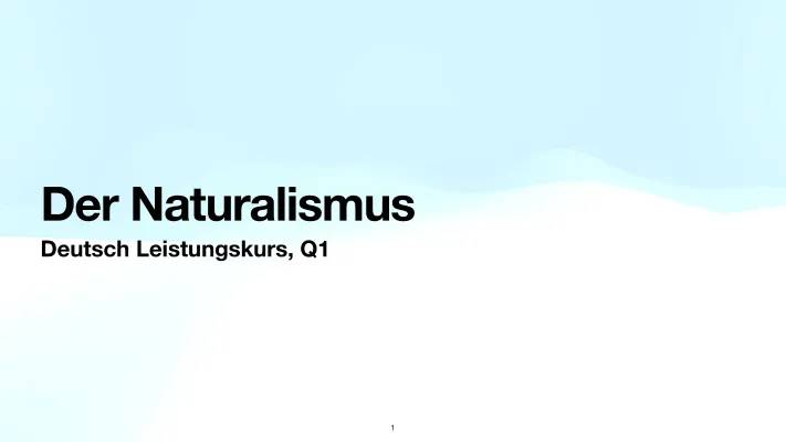 Naturalismus Epoche: Präsentation und Merkmale