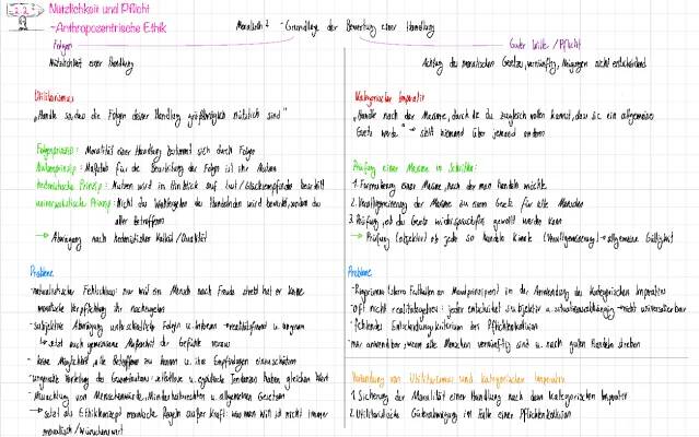 Vergleich: Gemeinsamkeiten Utilitarismus vs. Kategorischer Imperativ von Kant