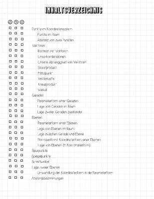 Analytische Geometrie 