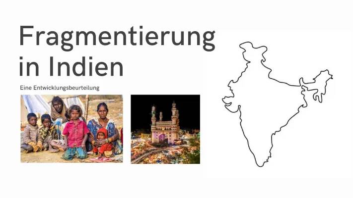 Fragmentierungsmodell nach F. Scholz am Beispiel Indien