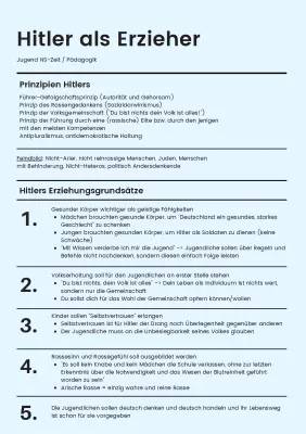 NS-Erziehung Zusammenfassung: 3 Säulen und 4 Grundprinzipien