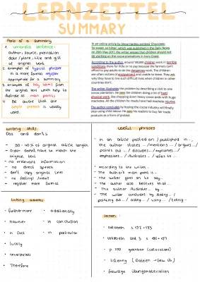 Easy Summary Writing: Fun Examples and Exercises