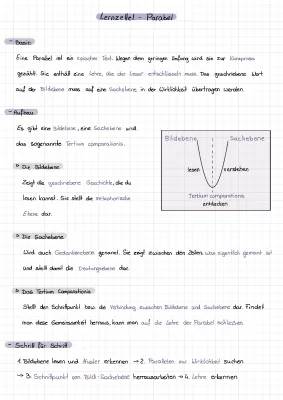 Parabel Interpretation Beispiel mit Lösung - Parabel Deutsch Klasse 10