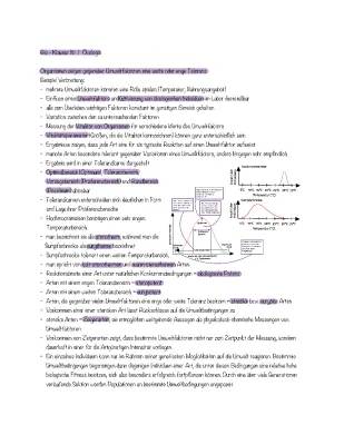 Ökologie Klausur PDF mit Lösungen für Biologie 11. Klasse und Abitur