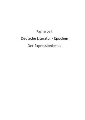 Expressionismus Literatur und Kunst: Merkmale, Themen und Werke für Kinder erklärt