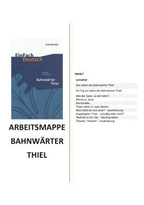 Bahnwärter Thiel: Zusammenfassung, Charakterisierungen und wichtige Textstellen