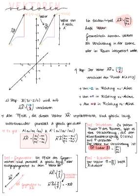 Einfacher Leitfaden: Vektorrechnung und Analytische Geometrie mit PDFs und Lösungen