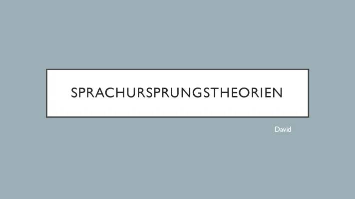 Herders Sprachursprungstheorie leicht erklärt und Rousseaus Ideen zur Sprache