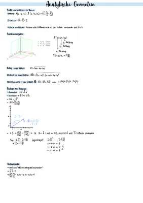 Analytische Geometrie Zusammenfassung 