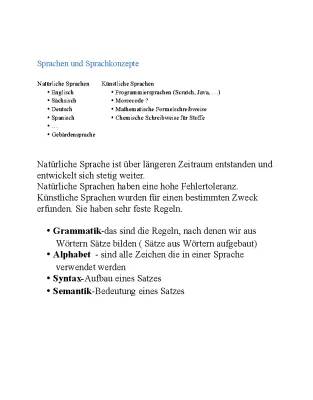 Sprachen verstehen: Natürliche und Künstliche Sprachen, Programmiersprache Beispiele und Rätsel