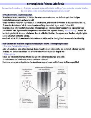 John Rawls' Theorie der Gerechtigkeit: Einfach erklärt