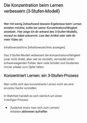 So verbesserst du deine Konzentration und Lernfähigkeiten