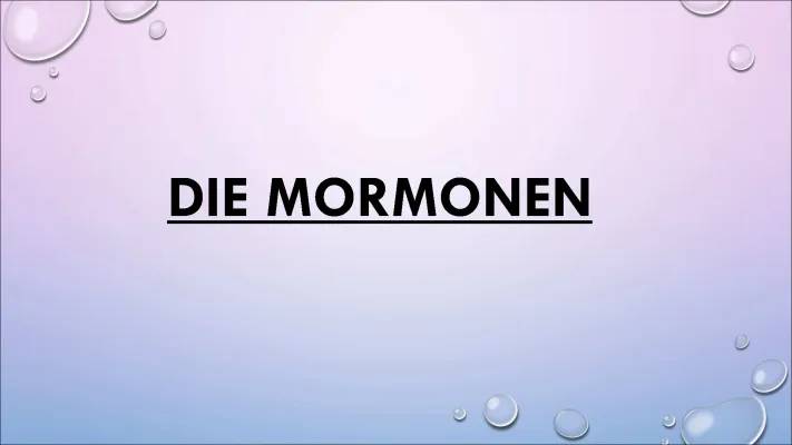 Entdecke die Welt der Mormonen: Regeln, Geschichte und mehr!