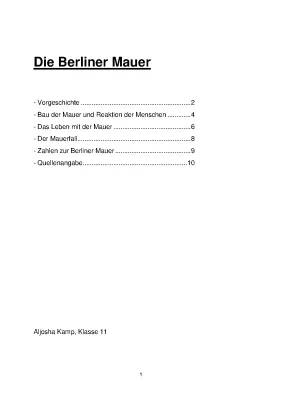 Die Berliner Mauer: Geschichte, Bauzeit und Höhe