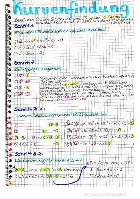 Ganzrationale Funktion 3. Grades Bestimmen - Anleitung und Beispiele