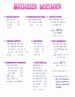 Nullstellen berechnen