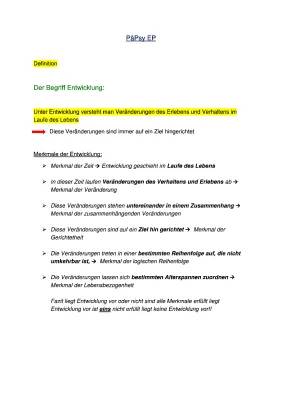 Entwicklungspsychologie Zusammenfassung: Grundlagen, Theorien und Modelle für Kinder 0-12