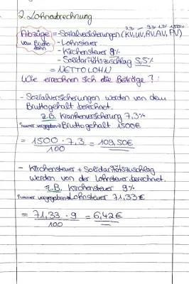 Lernzettel: Gehaltsabrechnung, Rechte & Sozialversicherung einfach erklärt