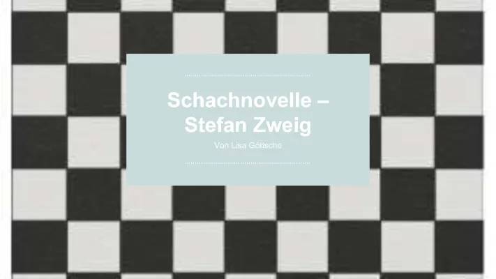 Inhaltsangabe und Figuren der Schachnovelle von Stefan Zweig