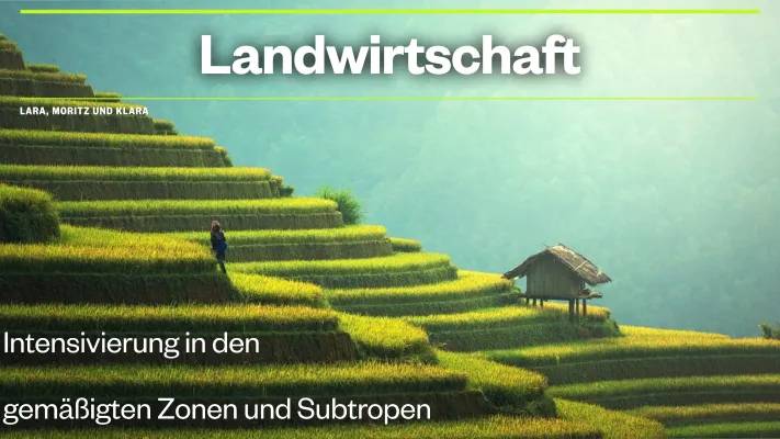 Einfache Landwirtschaft: Tropen, Subtropen und die gemäßigte Zone