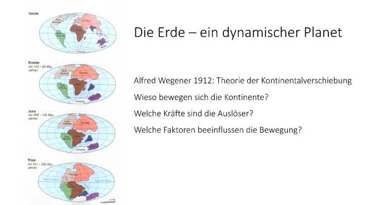 Plattentektonik und Alfred Wegeners Theorie einfach erklärt