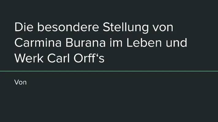 Carmina Burana einfach & für Kinder erklärt: Inhalt, Lieder & Filme