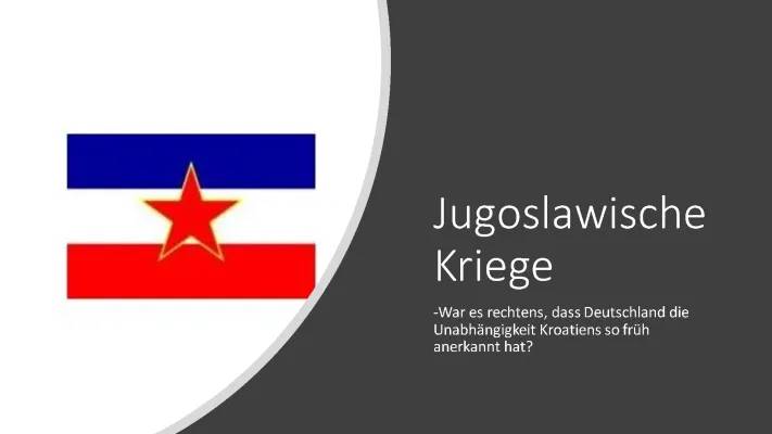 Jugoslawien Krieg einfach erklärt: Dauer, Tote und was wirklich passiert ist