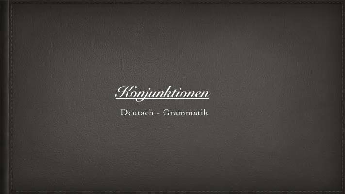 Nebenordnende und unterordnende Konjunktionen: Listen, Beispiele und Übungen (PDF)