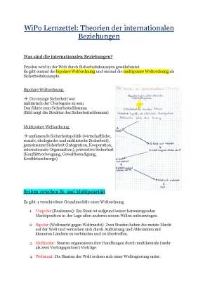 Theorien Internationale Beziehungen - Übersicht und Erklärungen